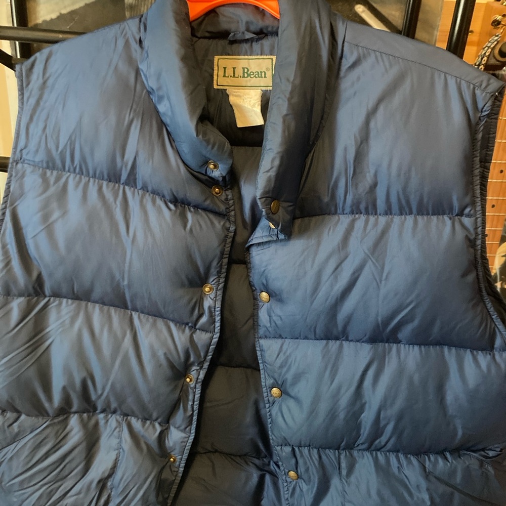 L.L. Bean Men's Navy Quilted Vest